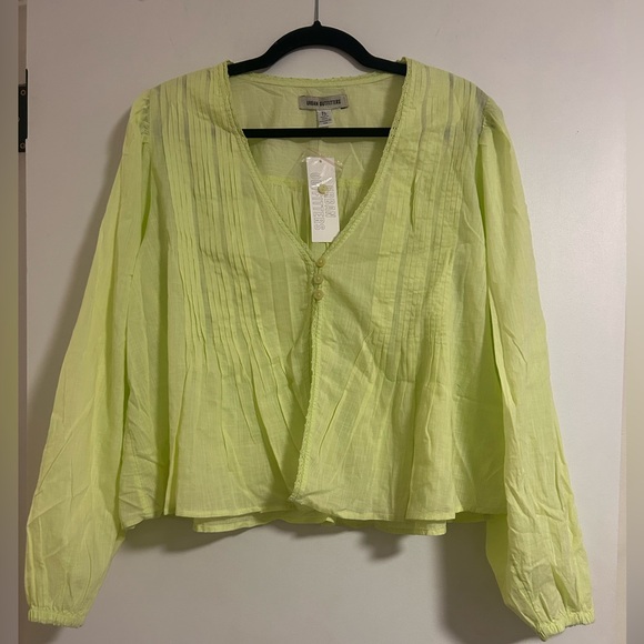 NWT Urban Outfitters Janie Puff Sleeve Blouse, XL - Picture 10 of 10
